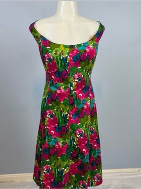 Kim Rogers sleeveless Floral A-Line Dress Plus size 18